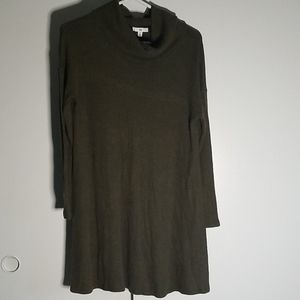bp cowl neck sweater dress